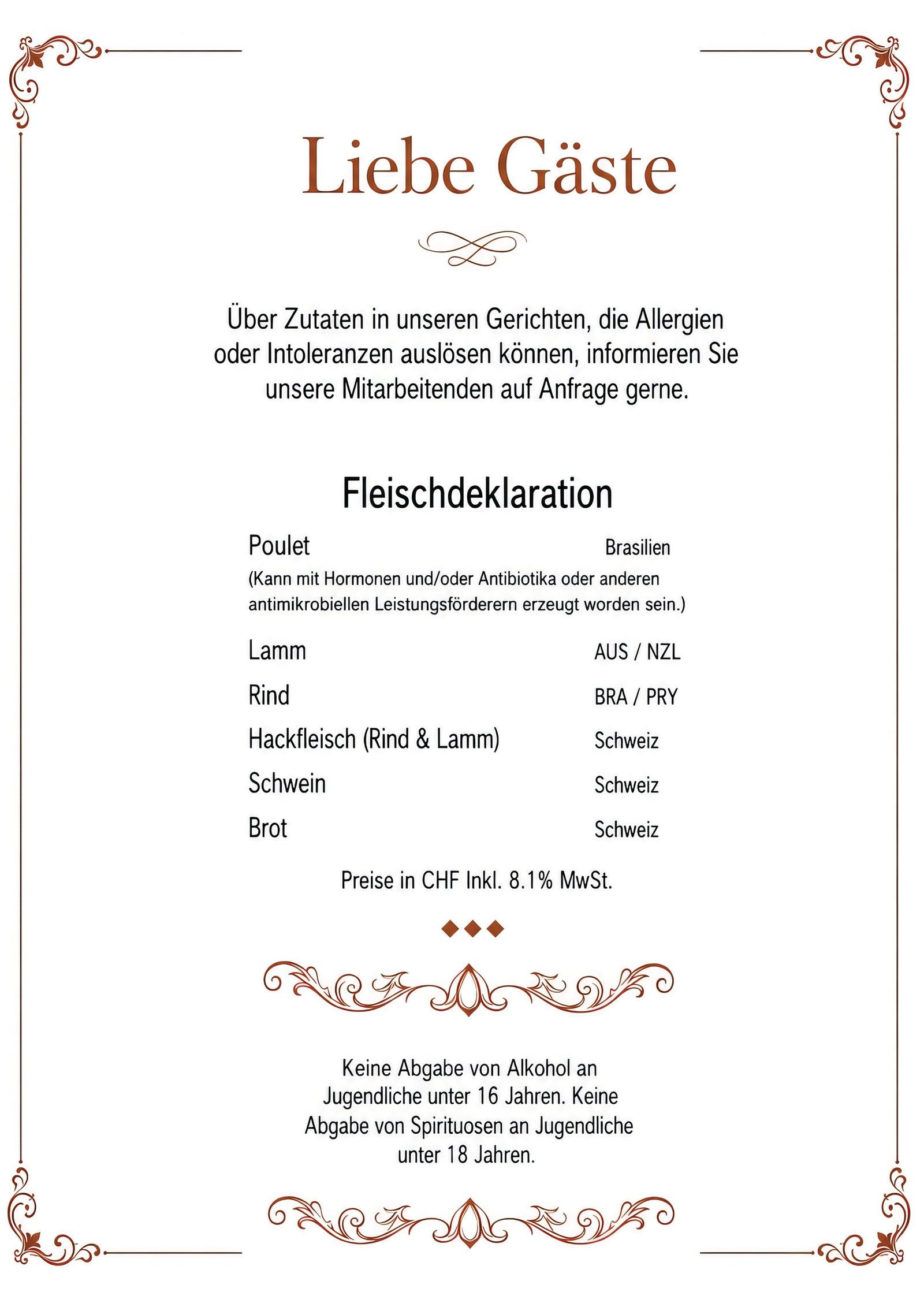 Menu page 5